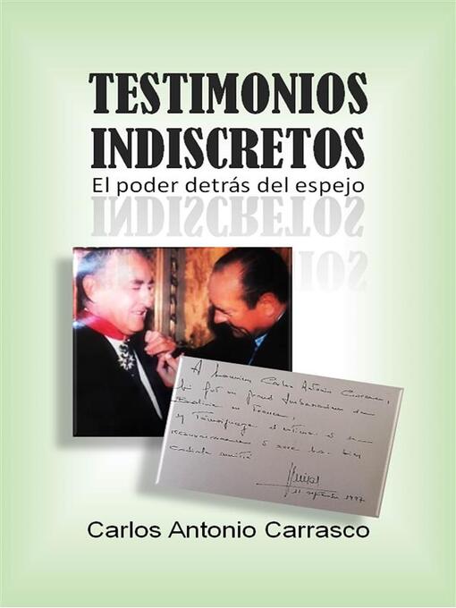 Title details for Testimonios Indiscretos by Antonio Carlos Carrasco - Available
